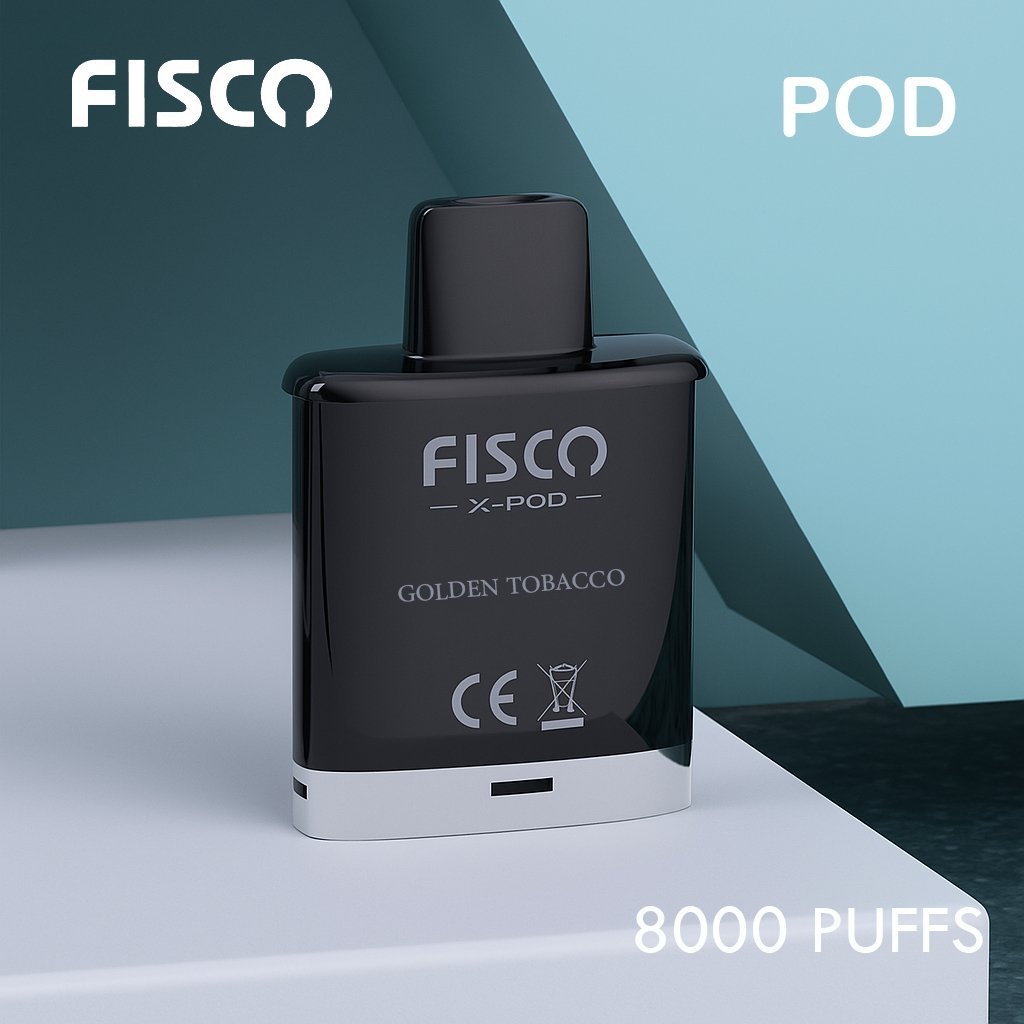 FISCO XPOD GOLDEN TOBACCO – 8000 PUFFS (POD ONLY)