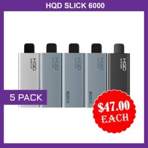 HQD SLICK – 5 PACK- 6000 PUFFS