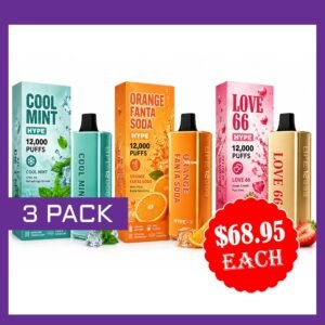 DOUBLE HAPPINESS HYPE 12000 PUFFS – 3 PACK